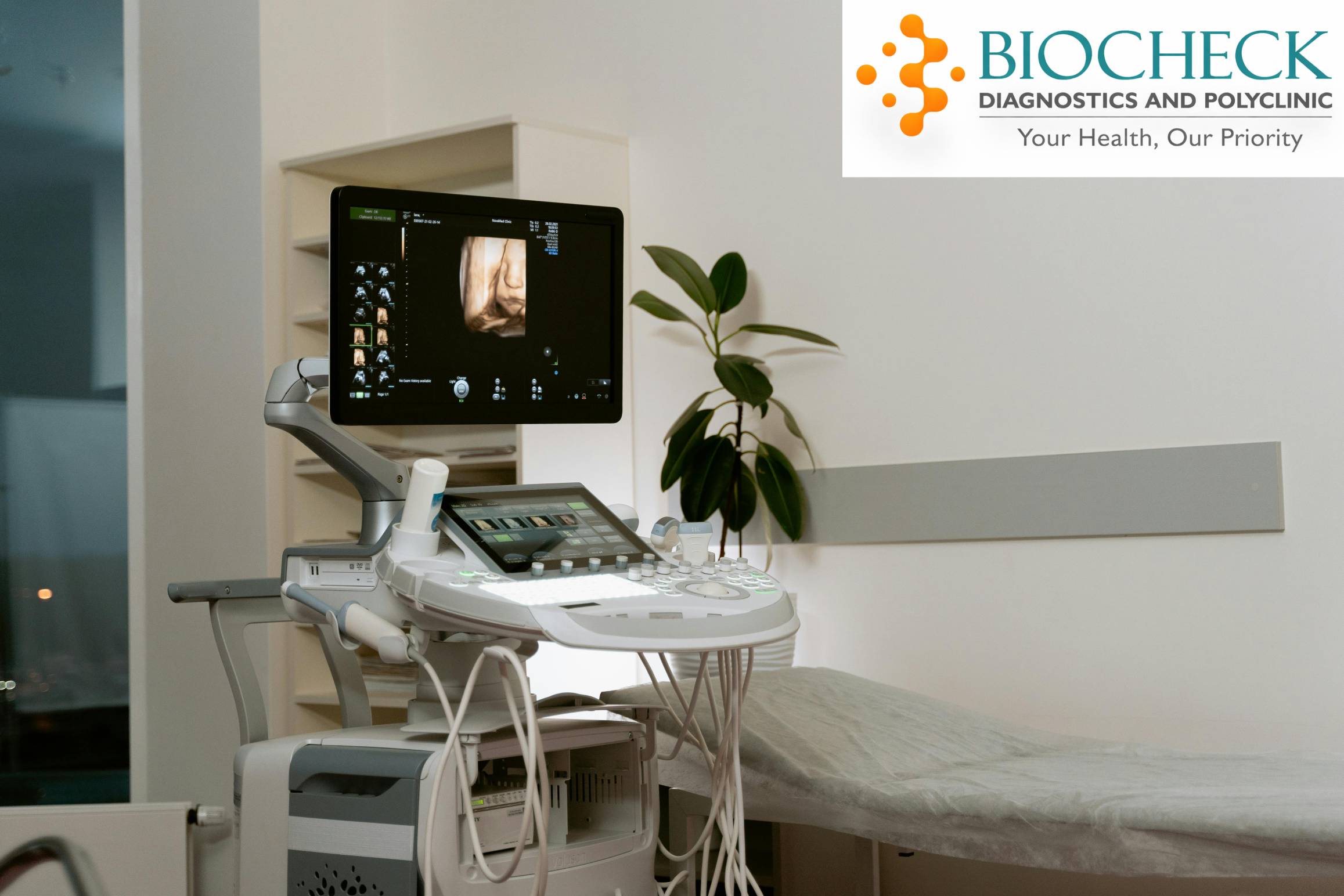 Biocheck Diagnostics And Polyclinic Blogs - High-tech sonography room at Biocheck Diagnostics Mumbai, serving patients from Andheri, Goregaon, Malad, and Borivali.